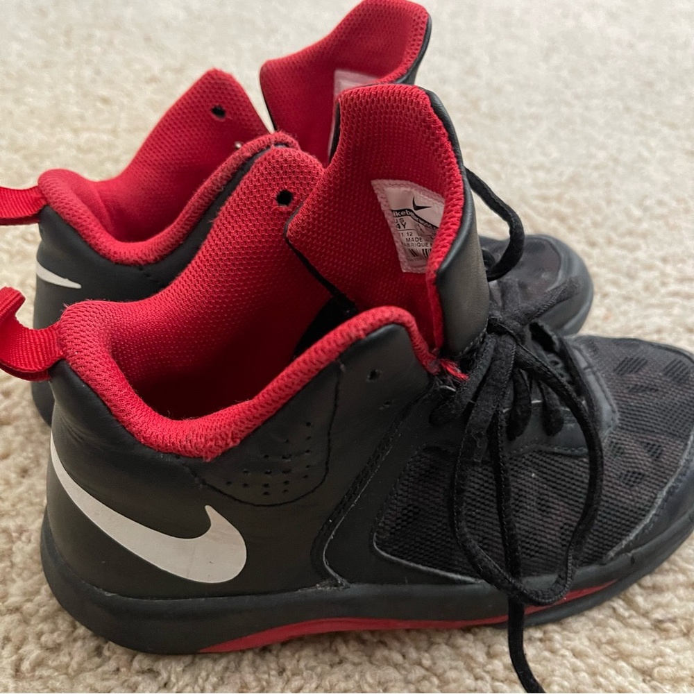 Red & Black Kids basketball 🏀 Shoes, NIKE